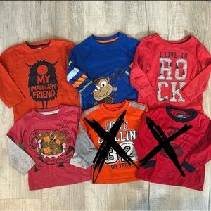Baby Boy’s Bundle of 4 Long Sleeve Shirts Sz 18 Months